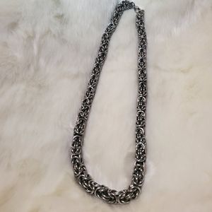 Stainless Steel Byzantine Necklace